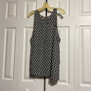 Old Navy black & off white tank top shirt size XL
